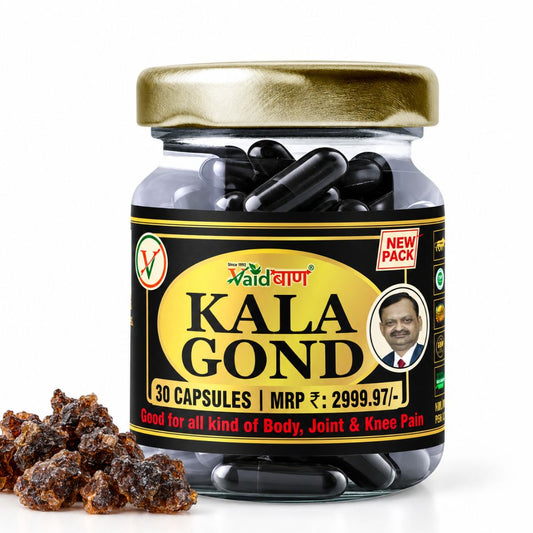 Vaidban Kala Gond Capsules – Ayurvedic Joint & Knee Pain Relief Formula for Stiffness, Joint Comfort & Better Mobility