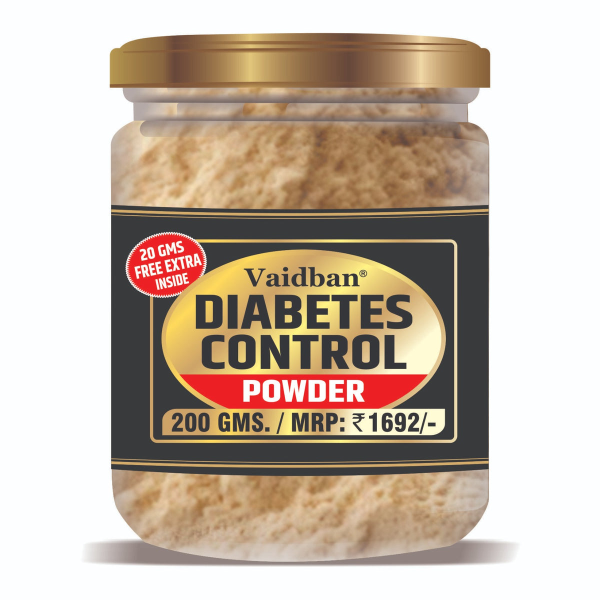 Diabetic Powder Vaidban Diabetic Control Powder (200 gm + 20 gm Free) - Natural Ayurve