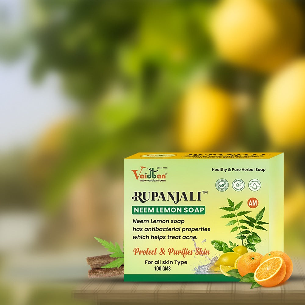 Vaidban Rupanjali Neem Lemon Soap - 100gms