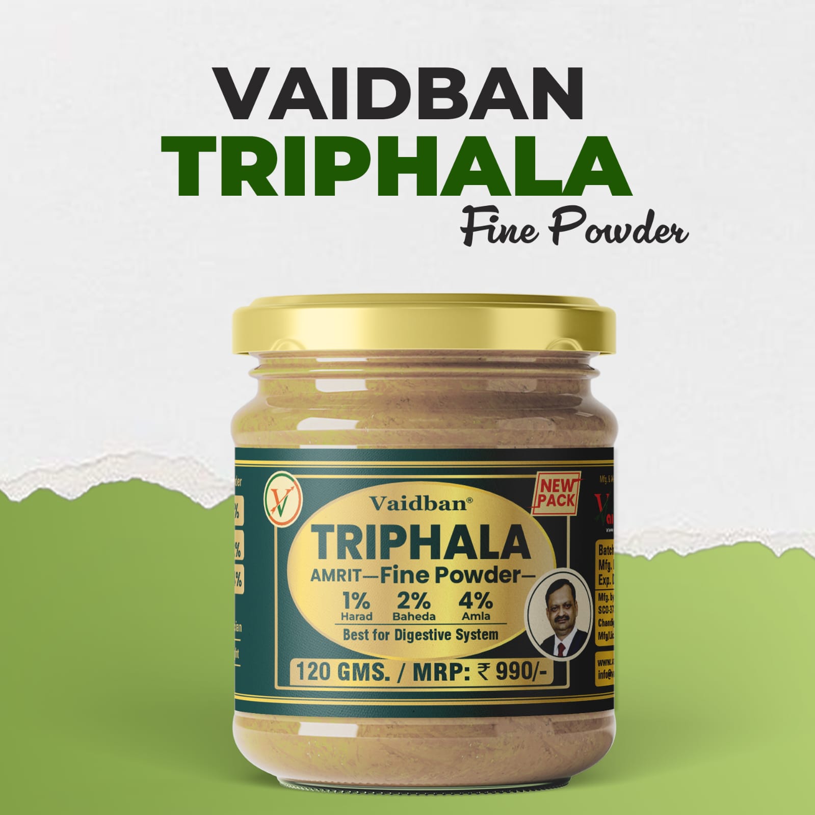 Triphala Amrit Fine Powder/ Churna - Best For Digestion