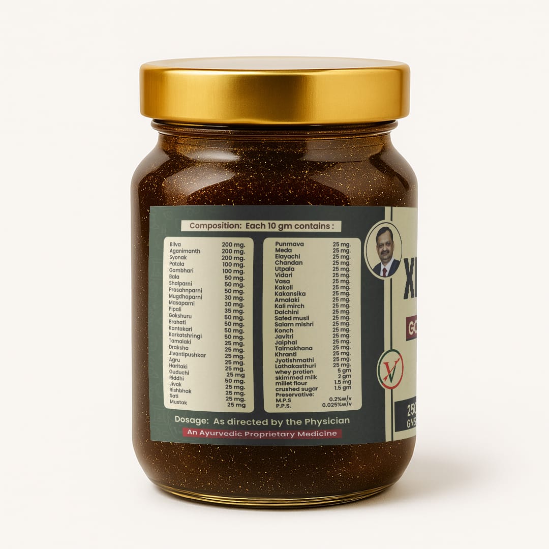 Vaidban XN-Prash Awleham – Golden Shakti Ayurvedic Chyawanprash for Immunity, Energy & Blood Purification | 250g