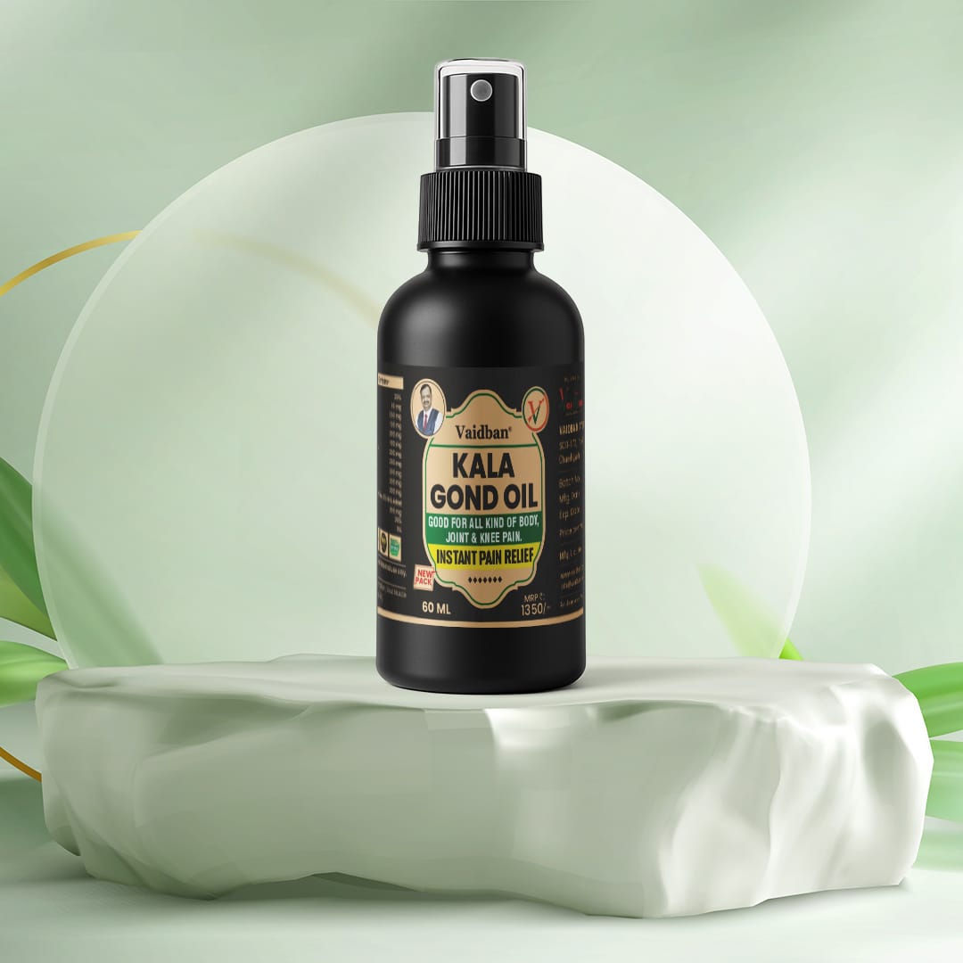 Vaidban Kala Gond Oil – Instant Pain Relief for Joint & Knee Pain | 60ml