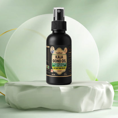 Vaidban Kala Gond Oil – Instant Pain Relief for Joint & Knee Pain | 60ml