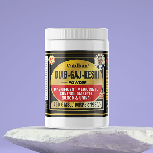 Vaidban DIAB-GAJ KESARI Powder - 250g Ayurvedic Diabetes Management