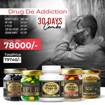 Vaidban Nervo Plus-D De-Addiction Combo – Ayurvedic Recovery Kits