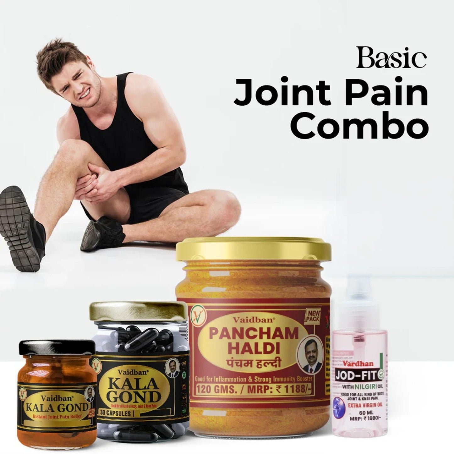 Vaidban Basic Joint Pain Combo (Joint Pain, Inflammation & Weakness)