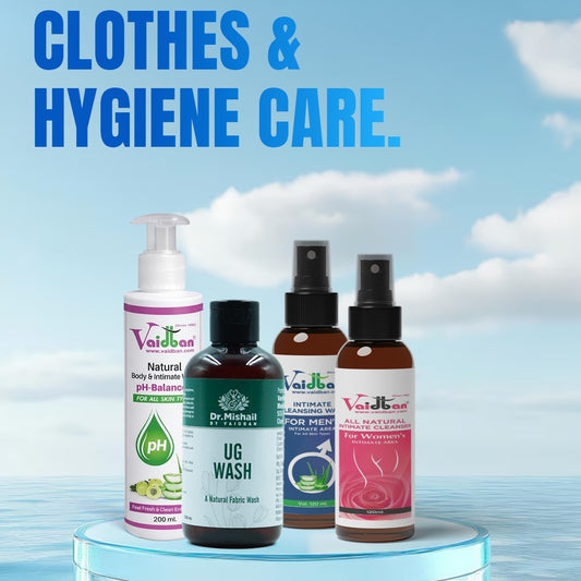 Clothes & Hygiene Care Combo - Complete Personal & Fabric Hygiene Kit