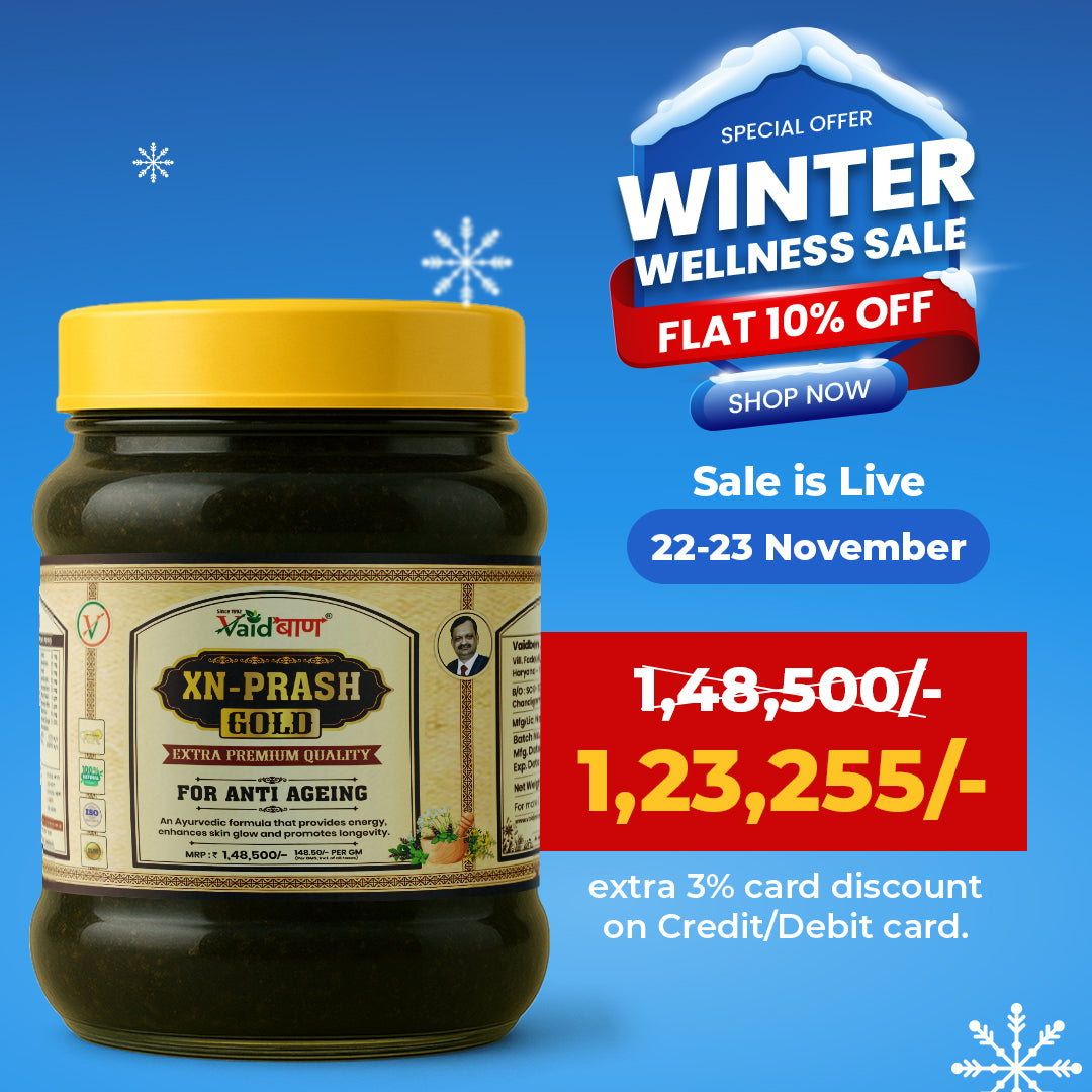 Vaidban XN-Prash Gold – Extra Premium Chyawanprash with Pure Gold Leaf for Anti-Ageing Excellence