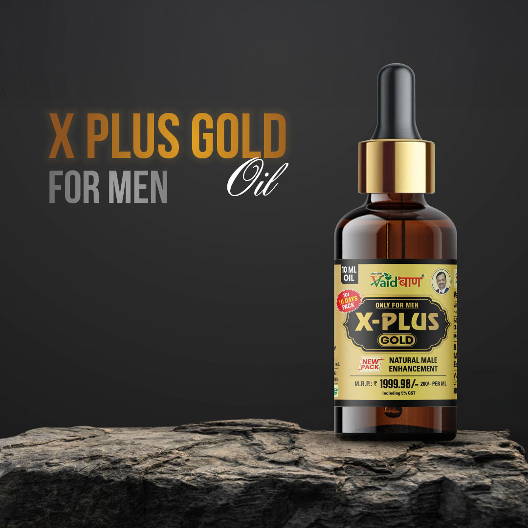 X Plus Gold Oil - Pure Ayurvedic Massage Oil For Men