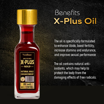 X Plus Gold Oil - Pure Ayurvedic Massage Oil For Men