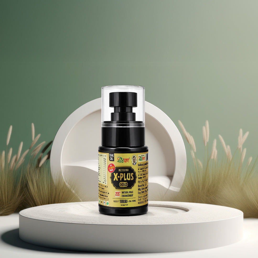 X Plus Gold Oil - Pure Ayurvedic Massage Oil For Men