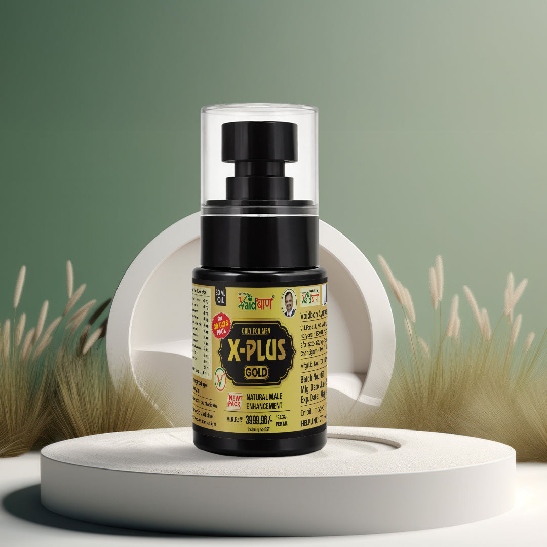 X Plus Gold Oil - Pure Ayurvedic Massage Oil For Men