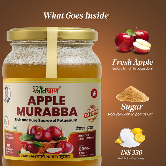 Vaidban Apple Murabba – Delicious Source of Potassium & Wellness