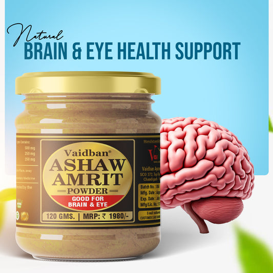 Vaidban Ashaw Amrit Powder: Enhance Your Cognitive and Visual Health Naturally