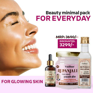 Beauty Minimal Pack for Everyday Glowing Skin - 3-Step Skincare Combo
