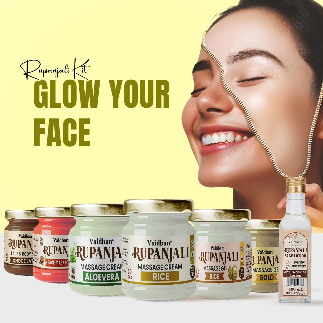 Rupanjali Kit - Glow Your Face | Complete 7-Step Skincare Combo for Radiant, Youthful Skin