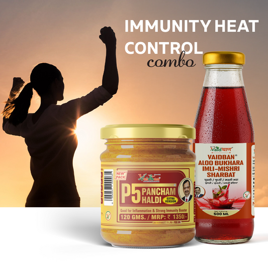 Vaidban Immunity Heat Control combo - Natural Immunity Booster & Body Cooling Kit