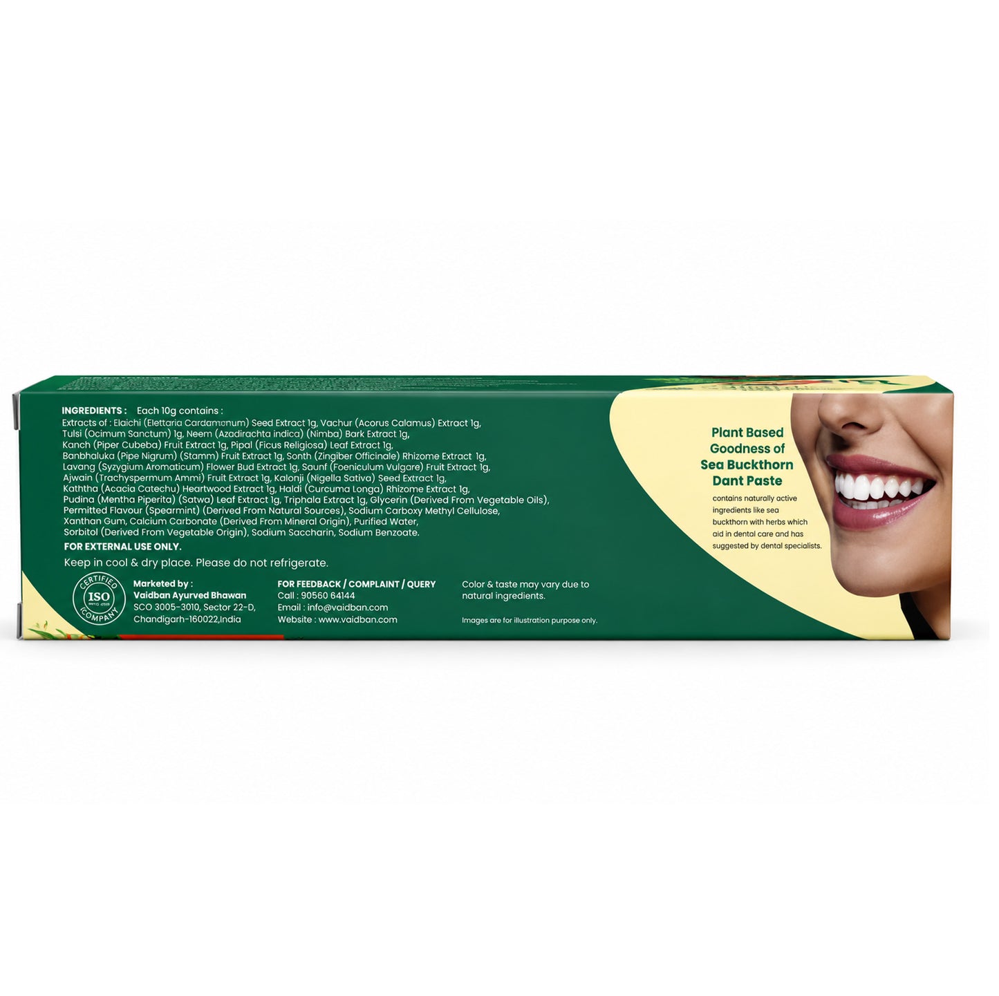 Vaidban Sea Buckthorn Dant Paste – Ayurvedic Toothpaste 100g