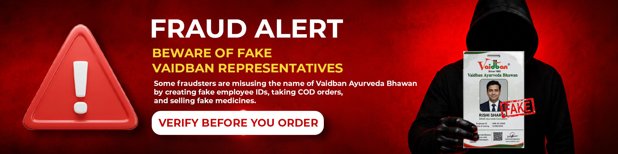 Beware of Fake Representatives