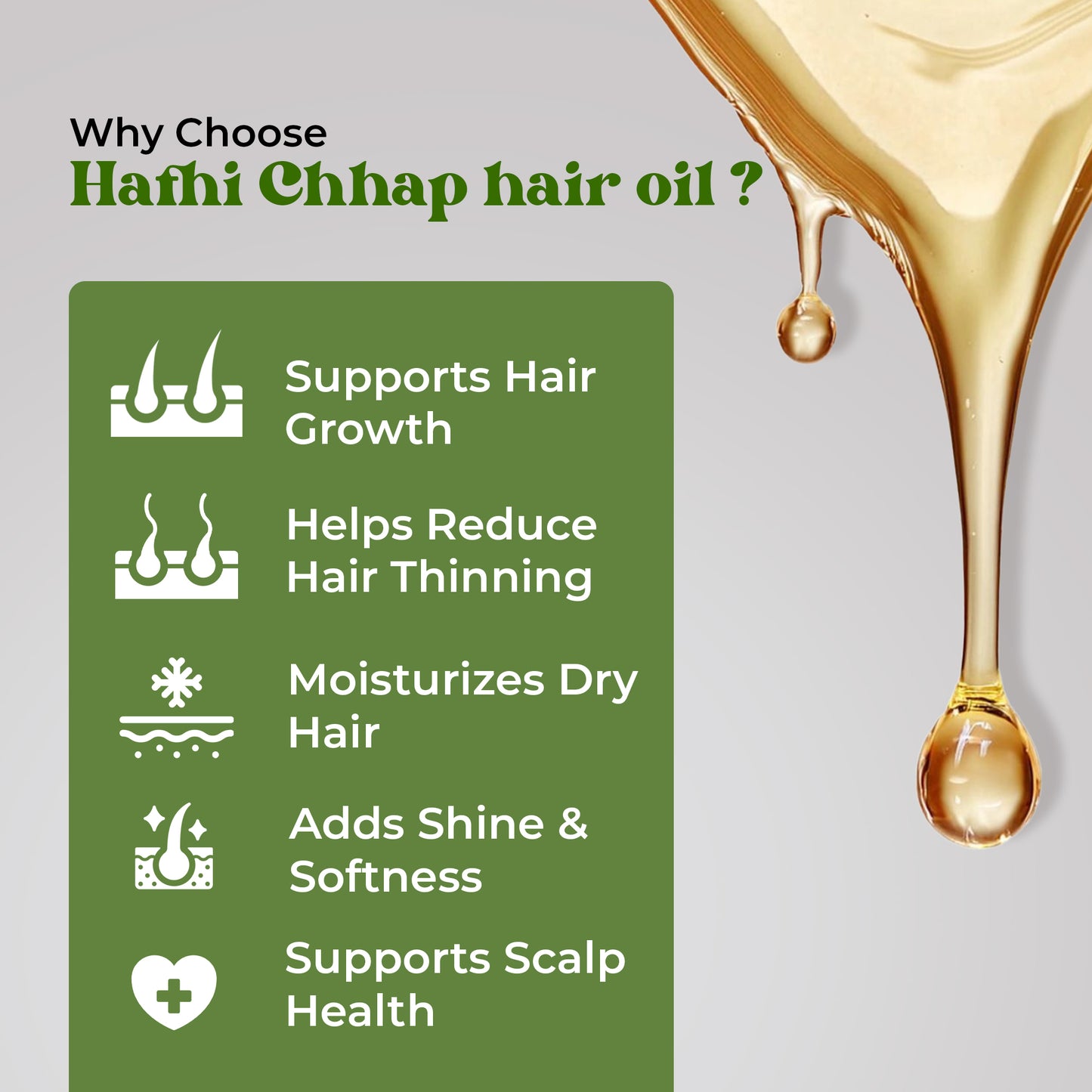 Vaidban V-9 Hathi Chhap Hair Oil – Ayurvedic Oil for Alopecia & Hair Fall
