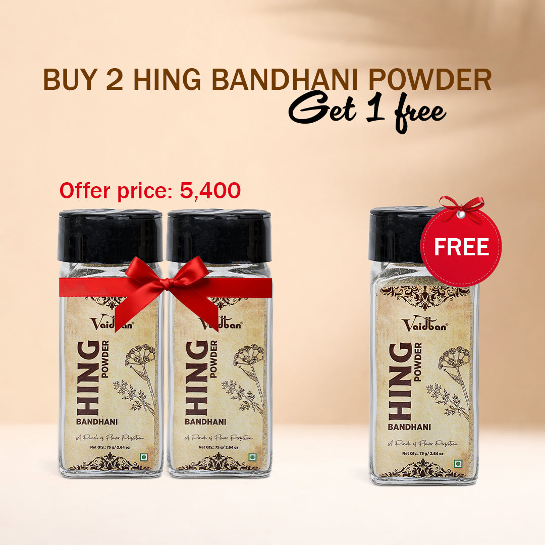 Vaidban Hing Bandhani Powder Combo - Buy 2 Get 1 Free