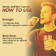 How to take Vaidban Lazab Keeda Jadi Max capsules, daily dosage