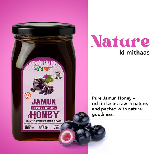 Vaidban Raw Jamun Honey – 100% Pure Dark Honey | Natural & Unprocessed