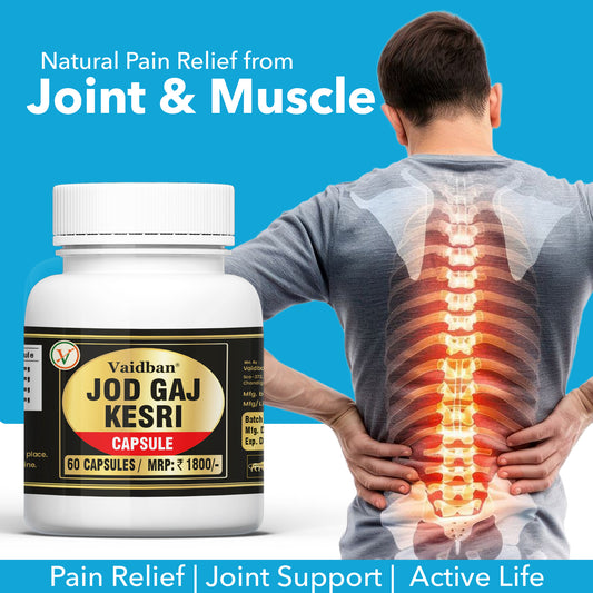 Vaidban Jod Gaj Kesri Capsule – Natural Joint & Muscle Pain Relief