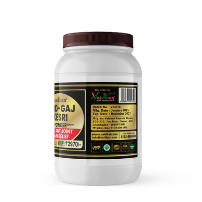 Vaidban Jod-Gaj Kesri Powder: Your Ayurvedic Companion for Joint Pain Relief