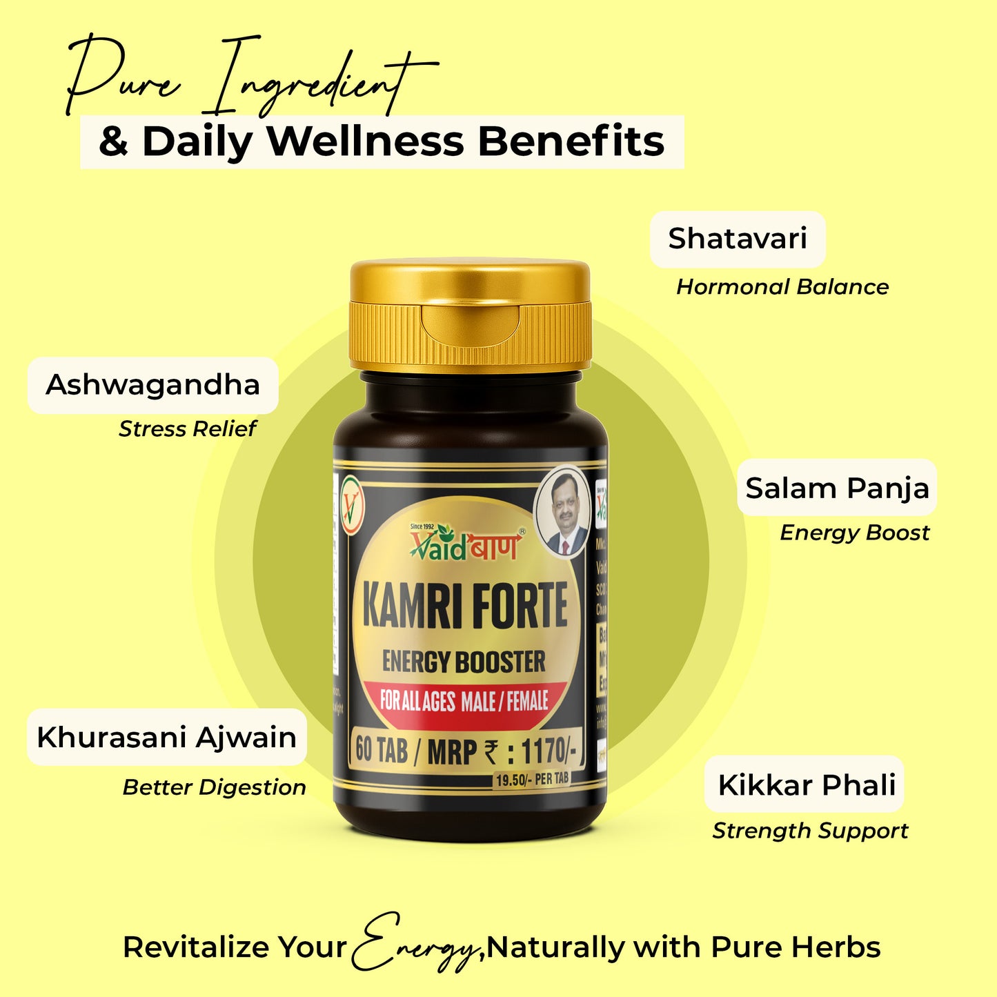 Kamri Forte – Ayurvedic Energy Booster Tablets