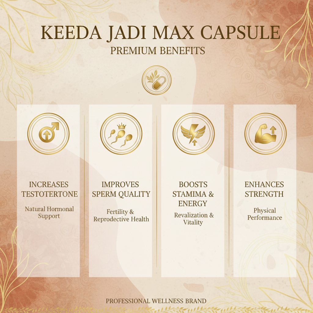 Keeda Jadi Max Capsule Benefits Infographic