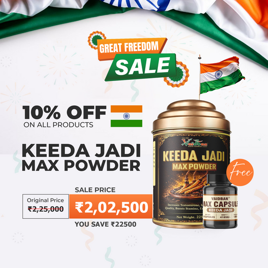 Keeda Jadi Max Powder – Premium Ayurvedic Vitality Supplement