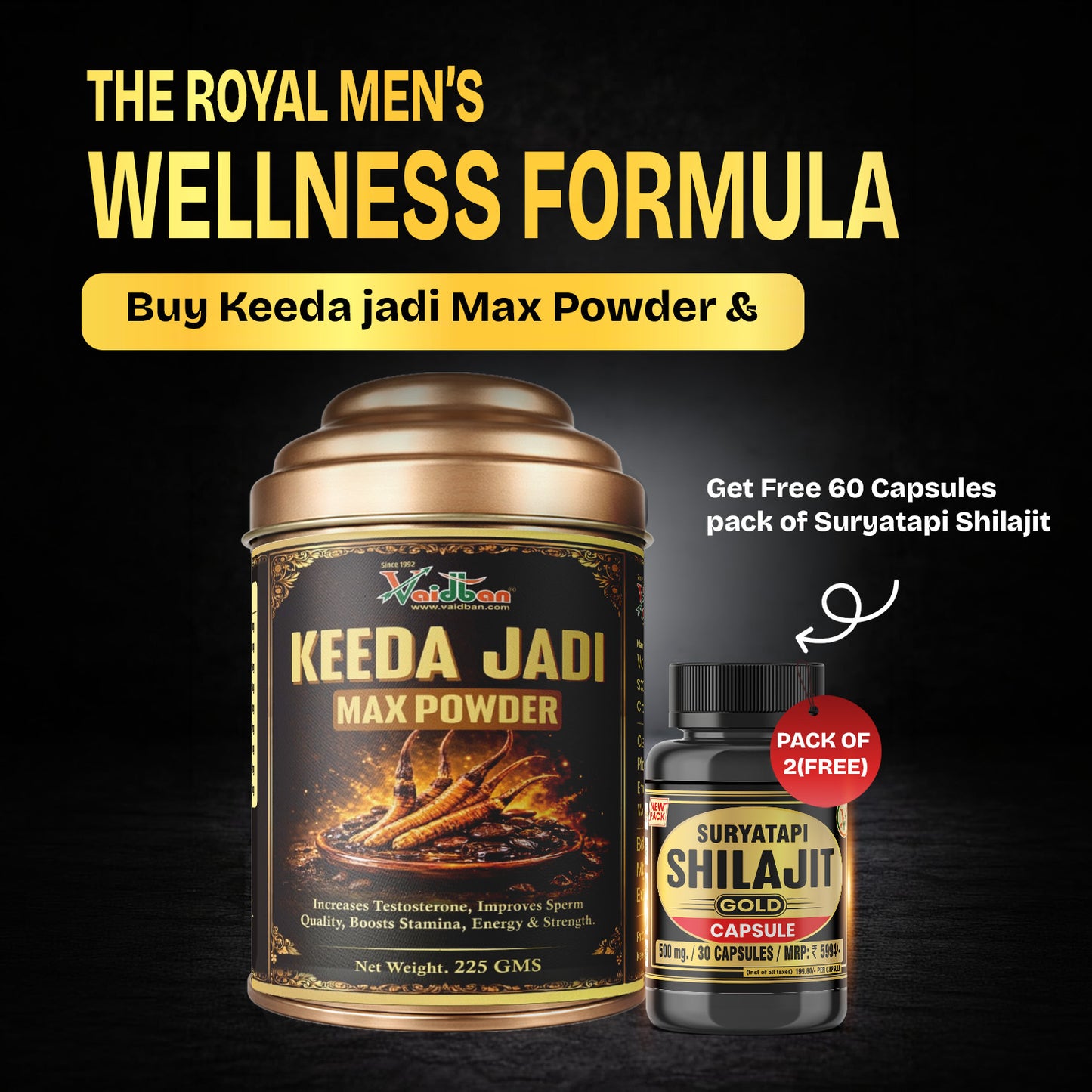 Keeda Jadi Max Powder – Premium Ayurvedic Vitality Supplement
