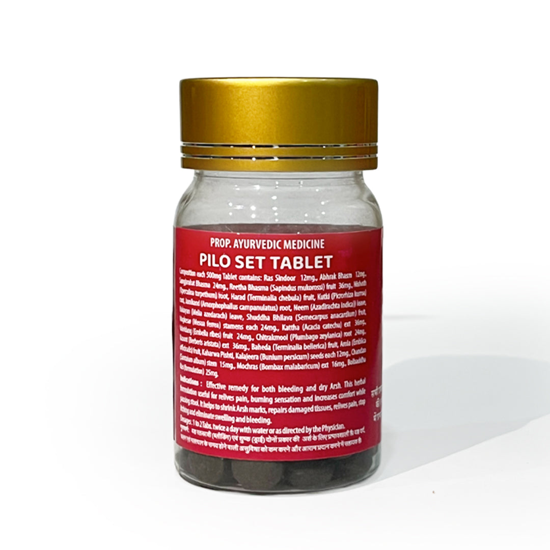 Vaidban Pilo Set Tablet – Ayurvedic Relief for All Types of Piles & Arsh