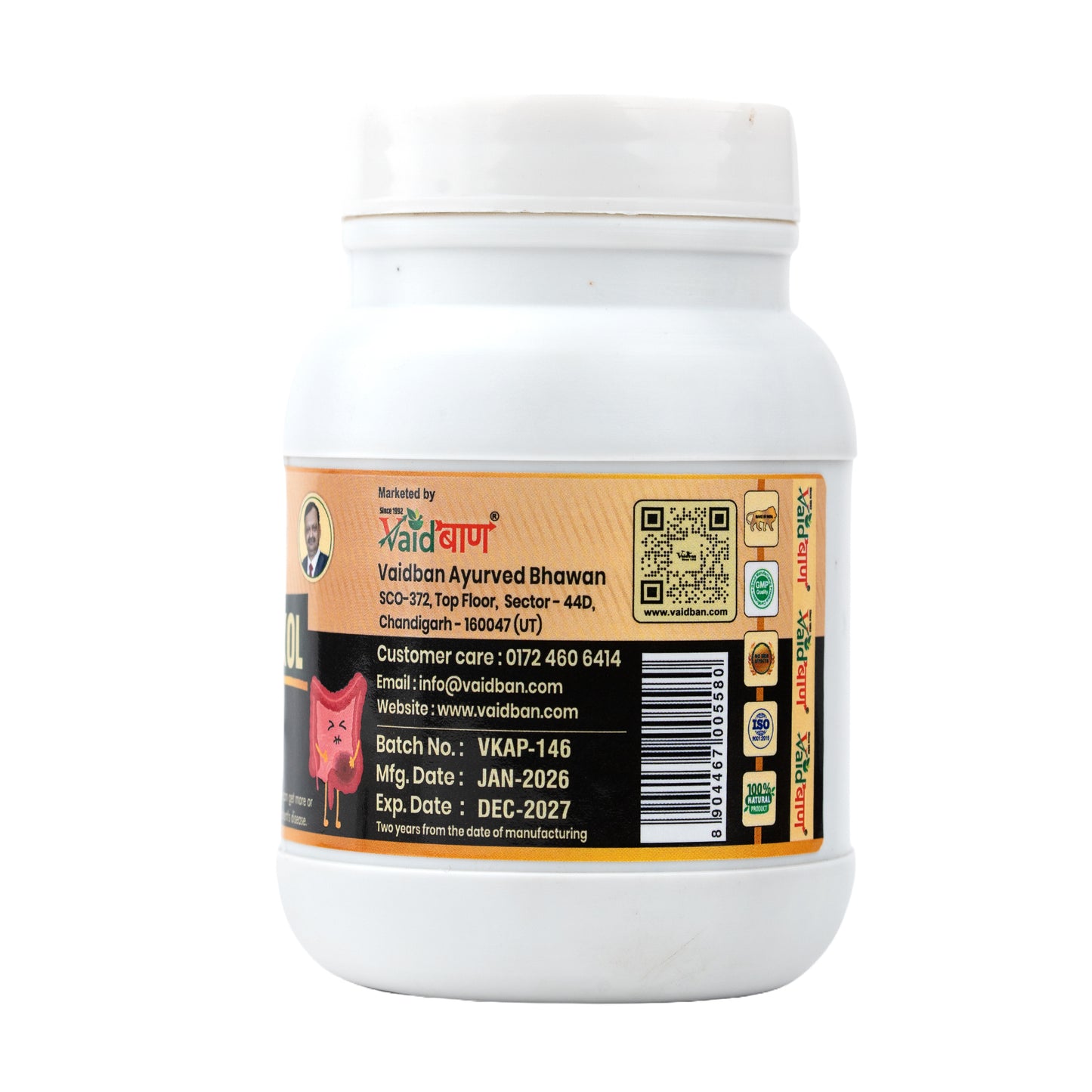 Vaidban Lexol Powder – Ayurvedic Constipation, Intestinal Detox & Acidity Relief