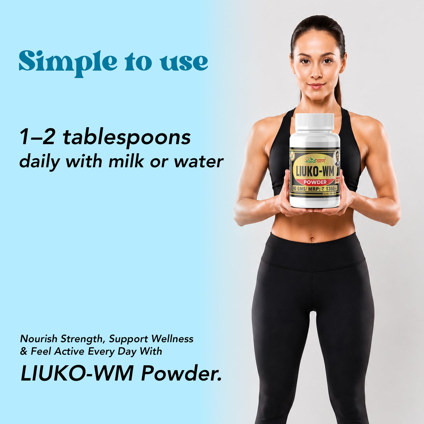 Vaidban LIUKO WM Powder - 60g | Holistic Care for Leukorrhea (White Discharge)