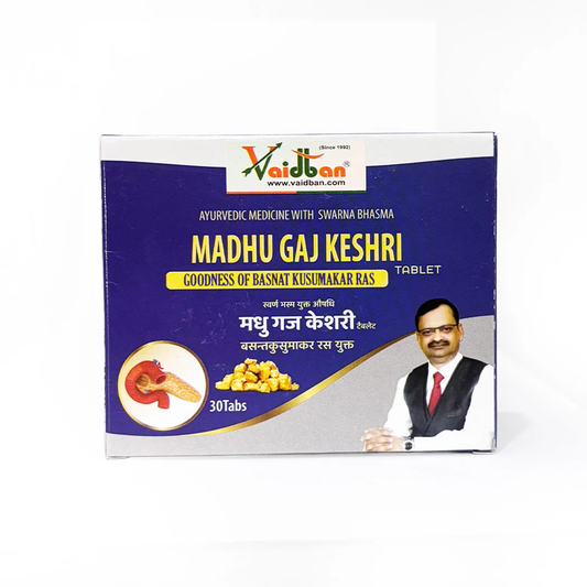Madhu gaj keshri Tablet with Goodness of swarna bhasma & kusumakar ras
