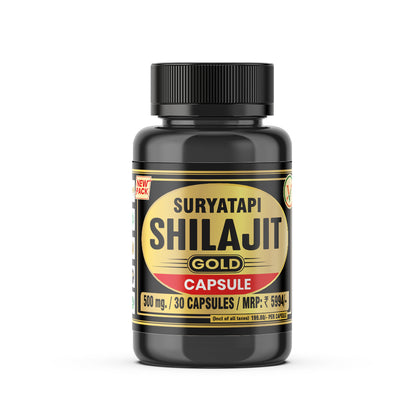 Vaidban Suryatapi Shilajit Gold - 100% Ayurvedic | for Strength, Stamina and Power