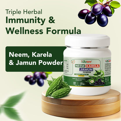 Neem Karela Jamun Powder – Natural Blood Sugar & Immunity Support