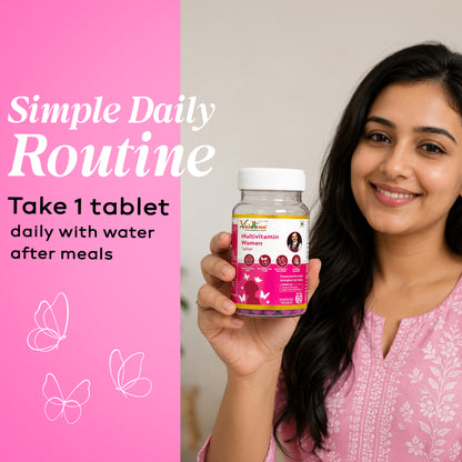 Vaidban Multivitamin Women Tablets – Complete Daily Nutrition for Women's Health & Vitality (60 Tabs)