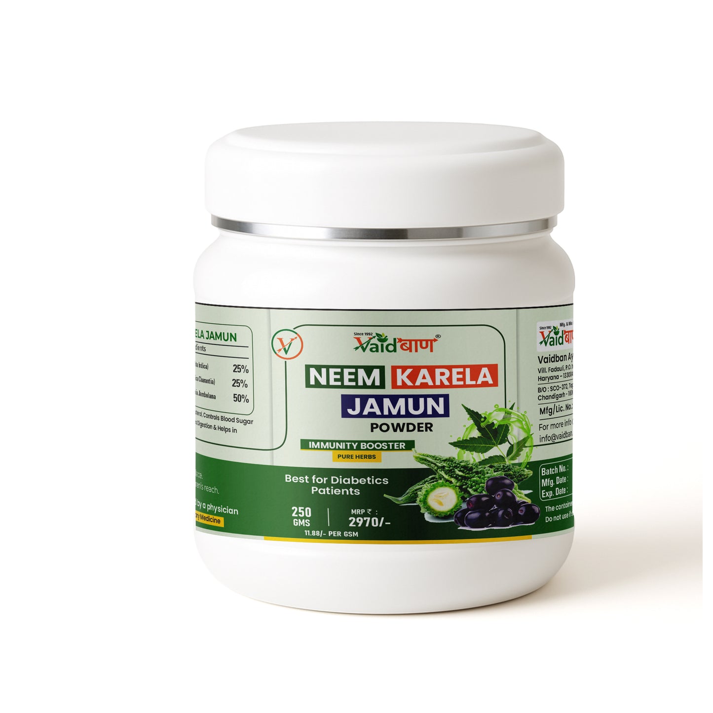 Neem Karela Jamun Powder – Natural Blood Sugar & Immunity Support