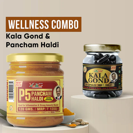 Vaidban Wellness Power Combo – Kala Gond & Pancham Haldi