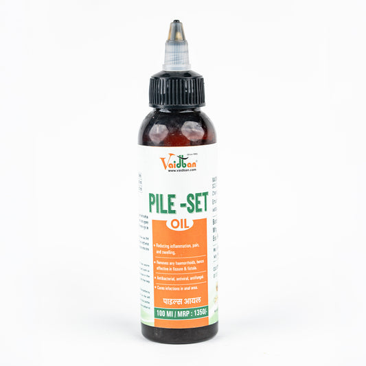 Vaidban Pile-Set Oil – Ayurvedic Relief for Piles, Fissure & Fistula