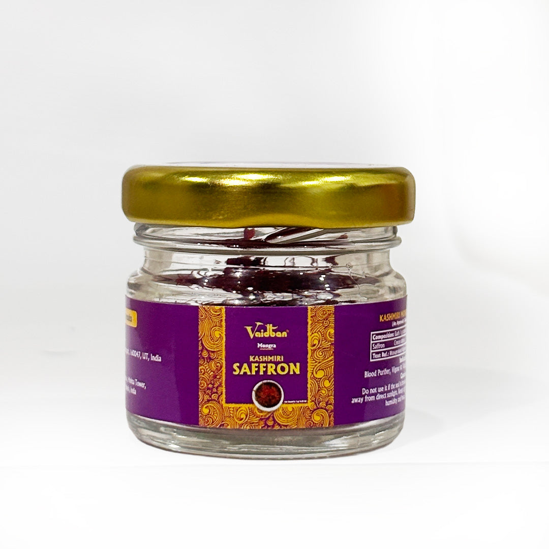 Vaidban Mongra Saffron – 100% Natural Premium Kashmiri Strands