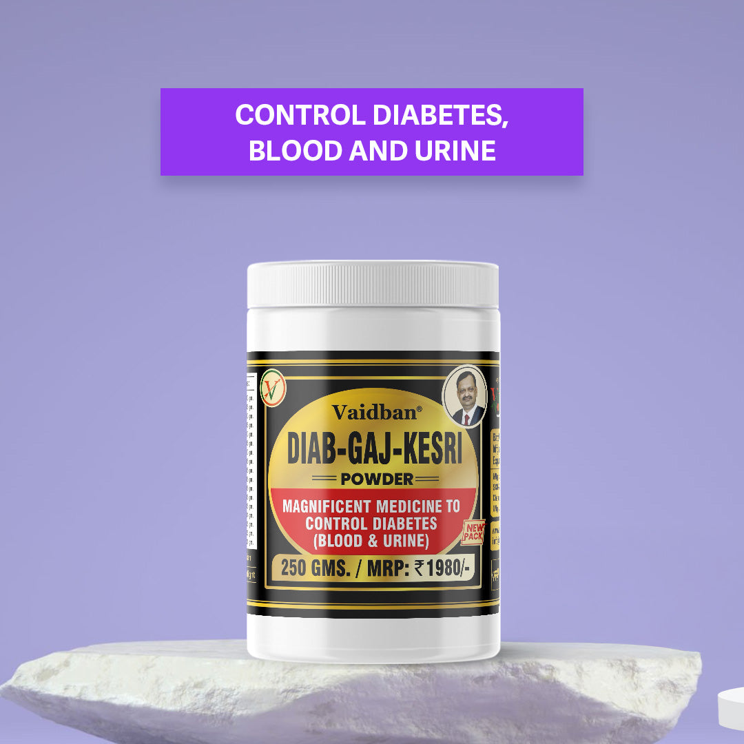 Vaidban DIAB-GAJ KESARI Powder - 250g Ayurvedic Diabetes Management