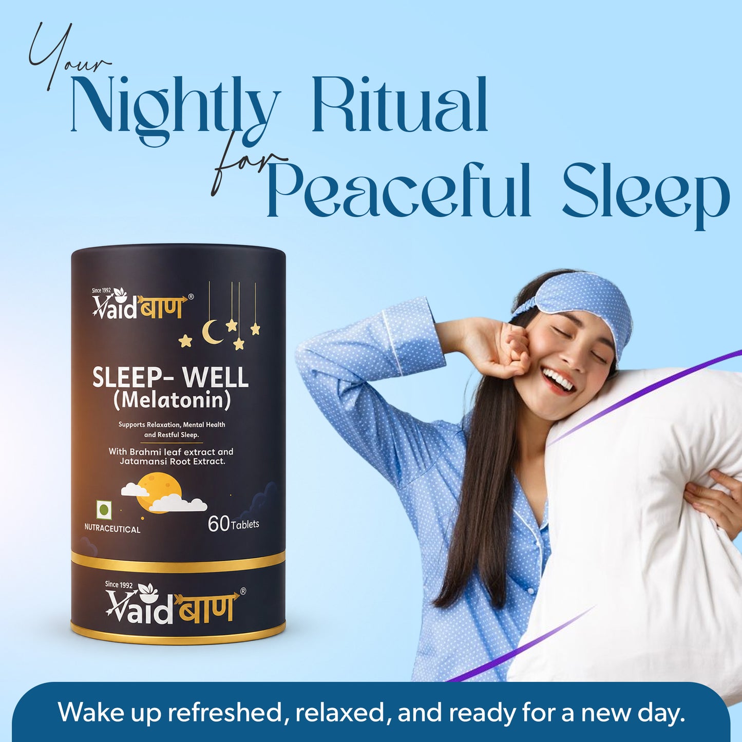 Sleep-Well (Melatonin) – 60 Tablets