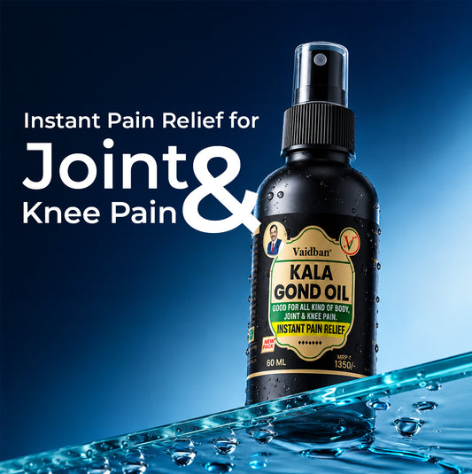 Vaidban Kala Gond Oil – Instant Pain Relief for Joint & Knee Pain | 60ml