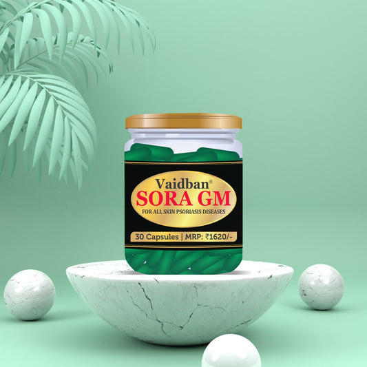 Vaidban Sora GM 30 Capsules - Comprehensive Psoriasis Treatment