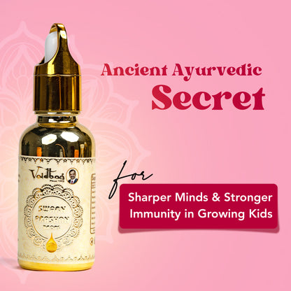 Vaidban Swarn Prash Drops – Ayurvedic Gold Drops for Immunity, Brain & Growth | 15ml