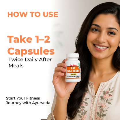 Fat Gaj Kesri Capsules – Burn Belly Fat Naturally | Ayurvedic Weight Loss Support